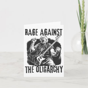 Carte Rage Contre L'Oligarchie Bernie Sanders Lutte Cont