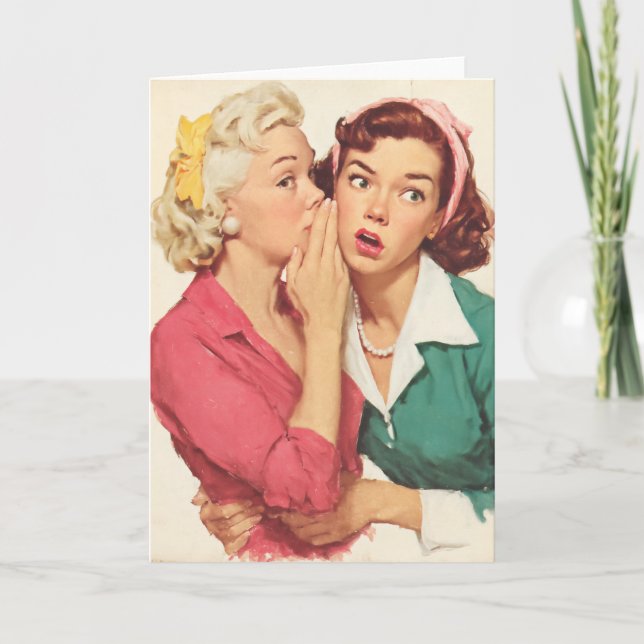 Carte Ragots Rétro et Secrets de Glamour (Devant)