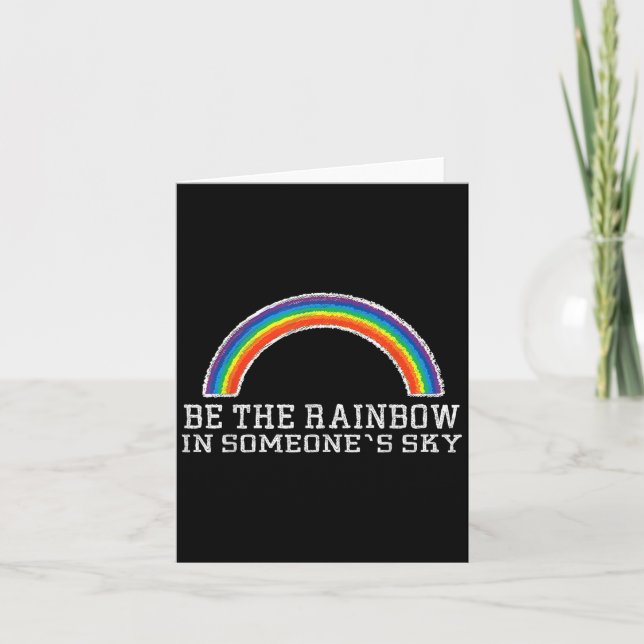 Carte Rainbow Ally Pride Good Vibe Mental Health Motivat (Devant)