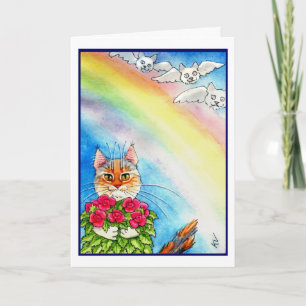 Carte Rainbow Bridge et chats