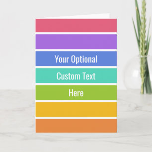 Carte Rainbow Colors custom greeting card