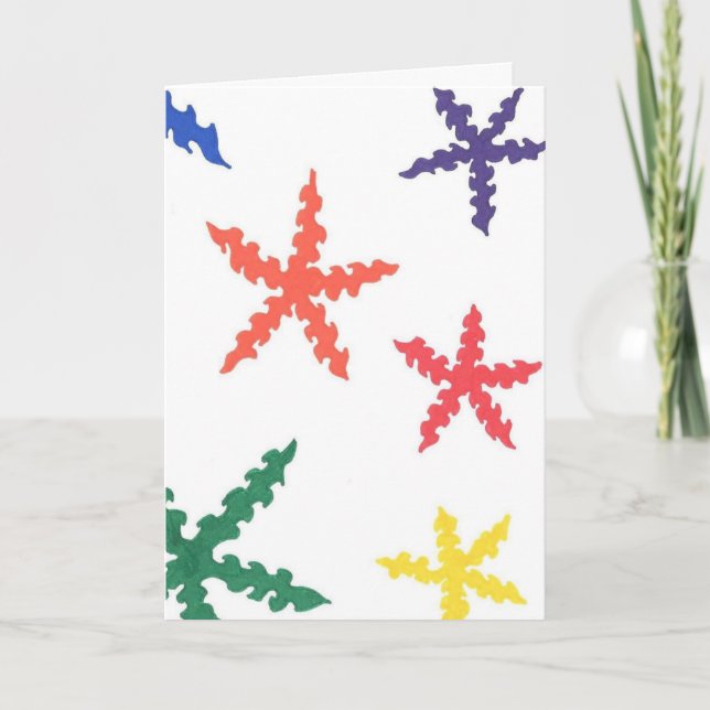 Carte Rainbow flakes (Devant)