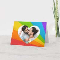 Rainbow Gay Couple Photo dans Heart Romantic Love