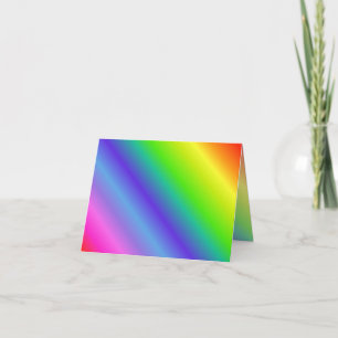 Carte Rainbow Gradient Note