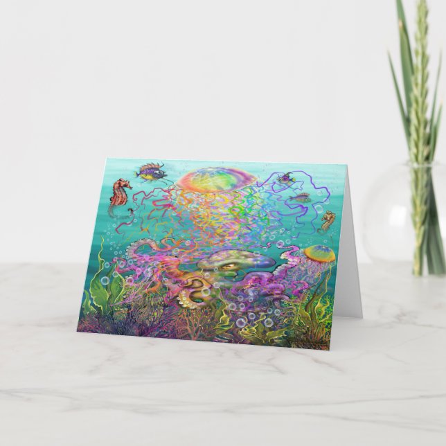 Carte Rainbow Jellyfish (Devant)