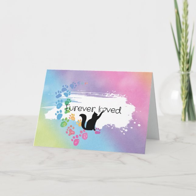 Carte Rainbow Kitty Pet Perdre la sympathie (Devant)