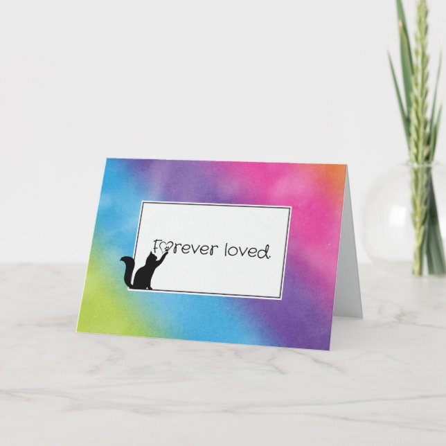 Carte Rainbow Kitty Pet Perdre la sympathie (Devant)