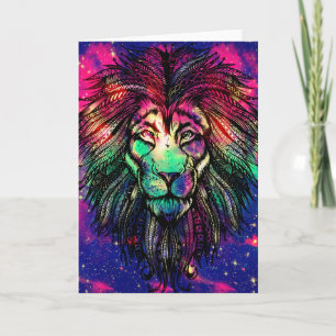 Carte Rainbow Lion