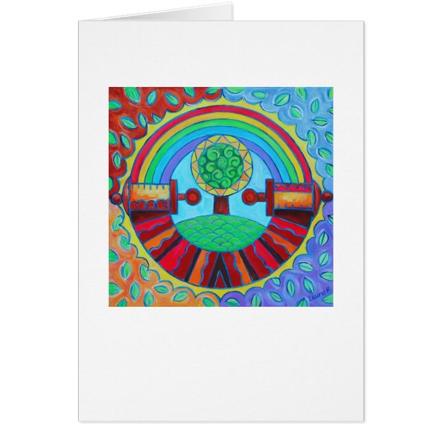 Carte Rainbow Mandala (Devant)