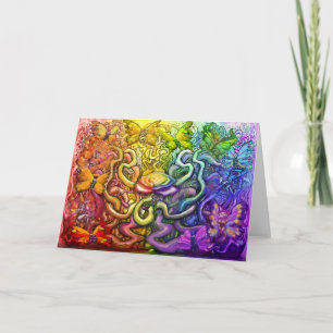 Carte Rainbow Party Interwoven