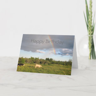 Carte Rainbow Pastures, Joyeux anniversaire