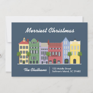 Carte Rainbow Row Charleston South Carolina