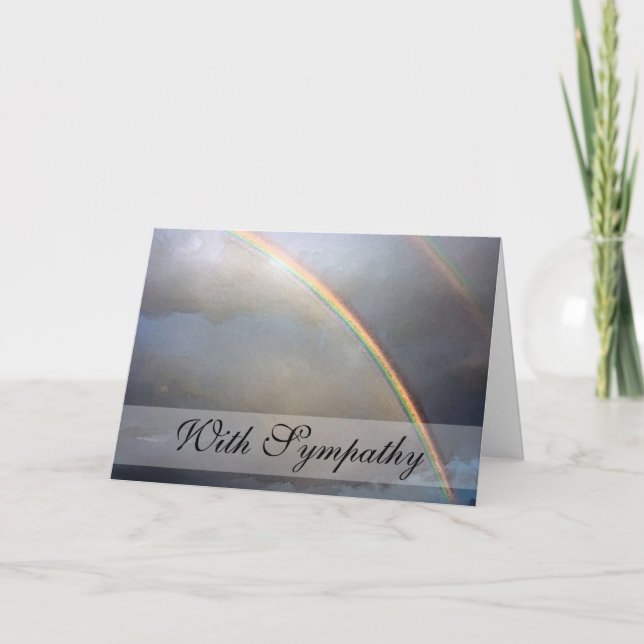 Carte Rainbow Sympathy/Condolence (Devant)