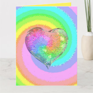 Carte Rainbow Valentine