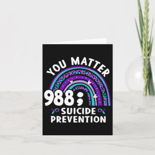 Carte Rainbow You Problem 988 Suicide Prevention Award
