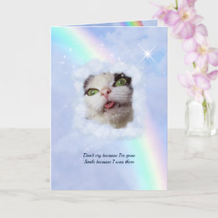 Carte RainbowBridge PetLoss Ann. w. texte et photo)