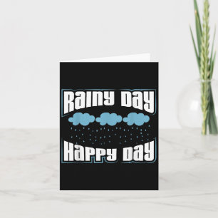 Carte Rainy Day Lover Graphic Art Design - Nuages Et Ra