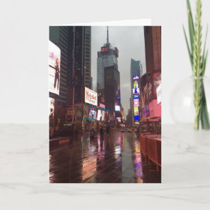 Carte Rainy Times Carré New York City NYC Photo