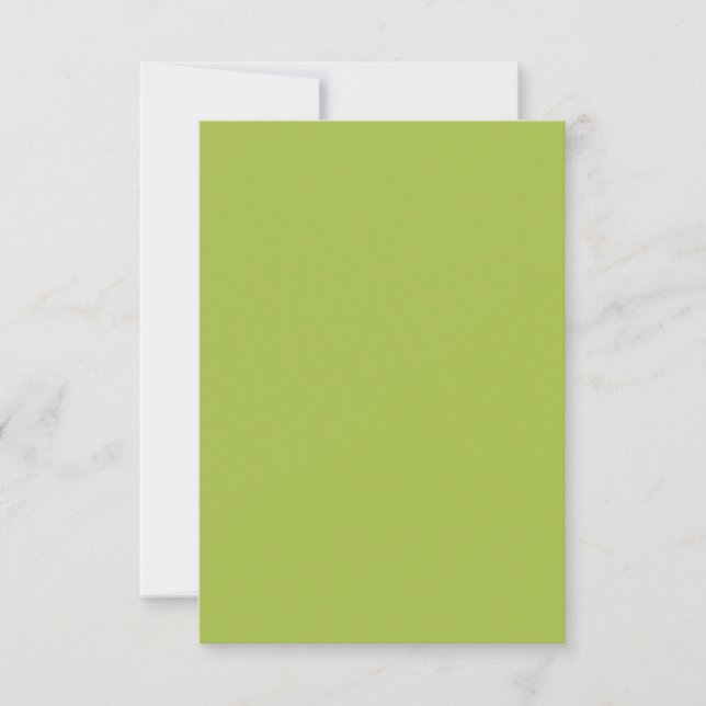 Carte Raisin blanc vert printemps saison couleur solide (Devant)