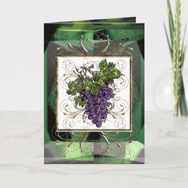 Carte Raisins pourpres (Devant)