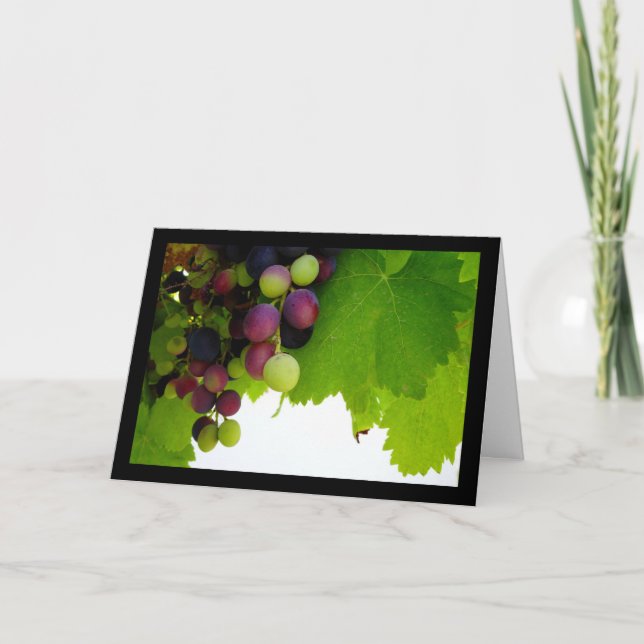 Carte Raisins sur la vigne (Devant)