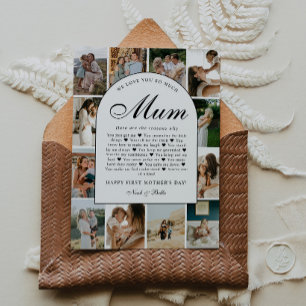 Carte Raisons pour lesquelles nous vous aimons Maman Pho