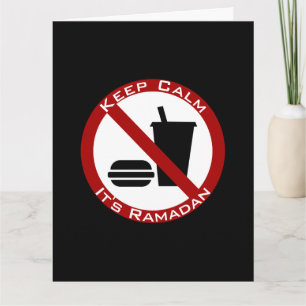 Carte Ramadan drôle plié