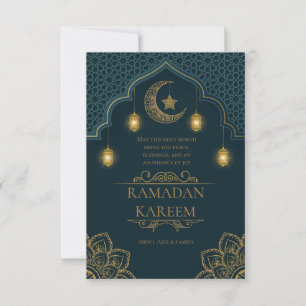 Carte Ramadan Kareem Salutation du mois sacré islamique