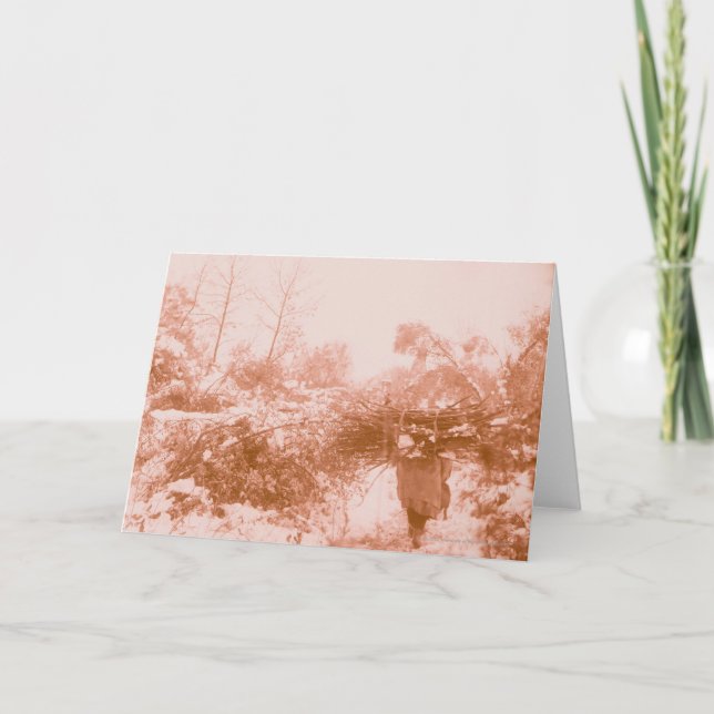 Carte Ramasseur en bois de femme (Devant)