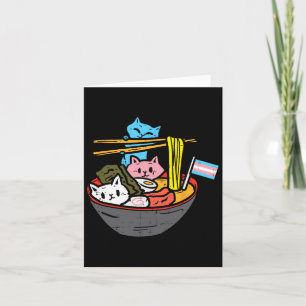 Carte Ramen Cat Transgenre Lgbt Trans Pride Janpanese N