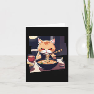 Carte Ramen Kawaii Cat Anime 1