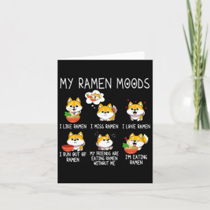 Carte Ramen Shiba Inu Amoureux des chiens Nouilles Japon