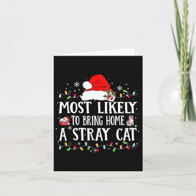 Carte Ramenez très probablement à la maison Stray Chat H (Devant)