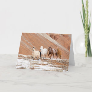Carte Ranch Hideout avec petit troupeau de chevaux dans