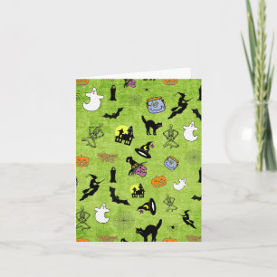 Carte Random Halloween Motif Green BG