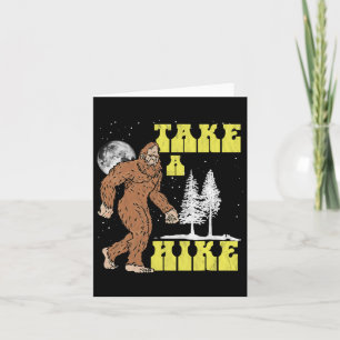 Carte Randonnée Bigfoot Nuit Drôle Randonnée Sasquatch V