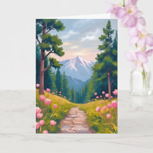 Carte Randonnée en montagne Paysage floral de la natur