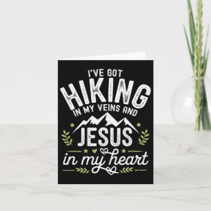 Carte Randonnée Jésus Christ Religion Chrétien Hiker Chr