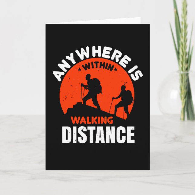 Carte Randonnée - N'importe où est à distance de marche (Devant)