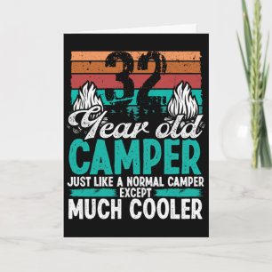 Carte Randonneur de 32 ans scouting camping vintage 32 B