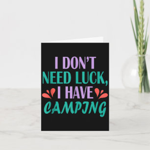 Carte Randonneur de camping masculin voyage en plein air