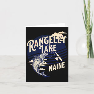Carte Rangeley Lake Maine Pêche à la mouche Truite B Fis