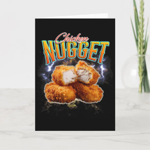 Carte Rap bootleg drôle nugget de poulet vintage 90s