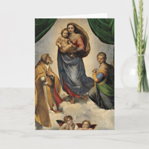 Carte Raphael - La Madone Sixtine,