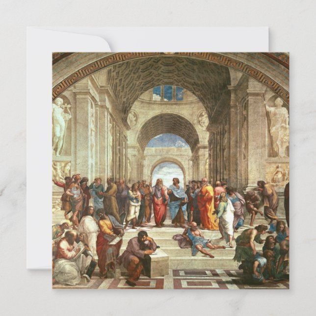 Carte Raphael - L'École d'Athènes (Devant)