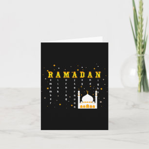 Carte Rappelez-vous Allah Ramadan Moubarak Kareem