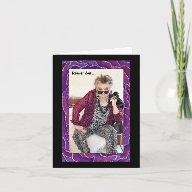 Carte Rappelez-vous ce qui se passe, ce qui se passe (Devant)