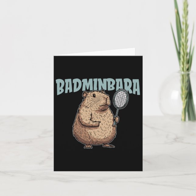 Carte Raquet de navette Badminbara - Équipe Badminton Ca (Devant)