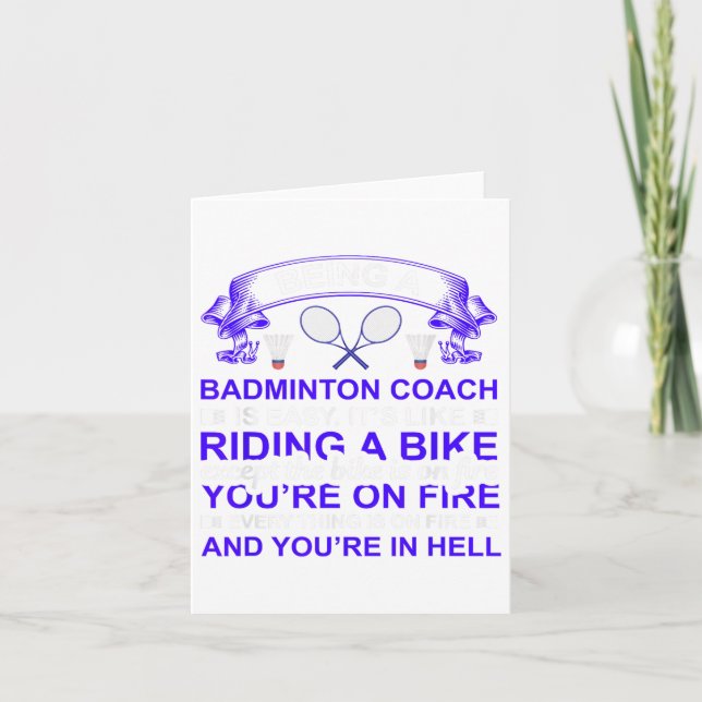 Carte Raquette de badminton avec volant pour badminton  (Devant)