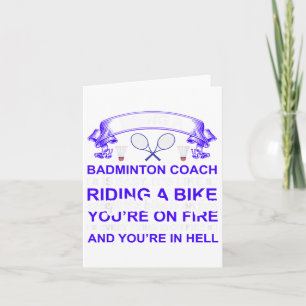 Carte Raquette de badminton avec volant pour badminton